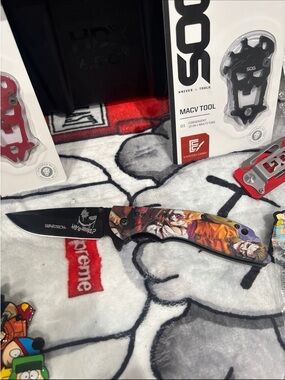 Wartech Graphic Folding Knife with Joker Art